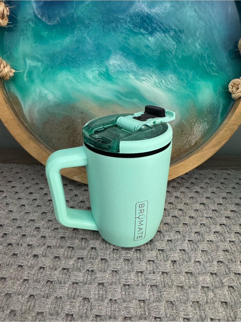 Brumate Mint Travel Mug with Handle